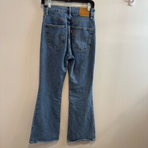 Levi’s Blue 70s High Flare cotton ultra blend high rise denim jeans size 26